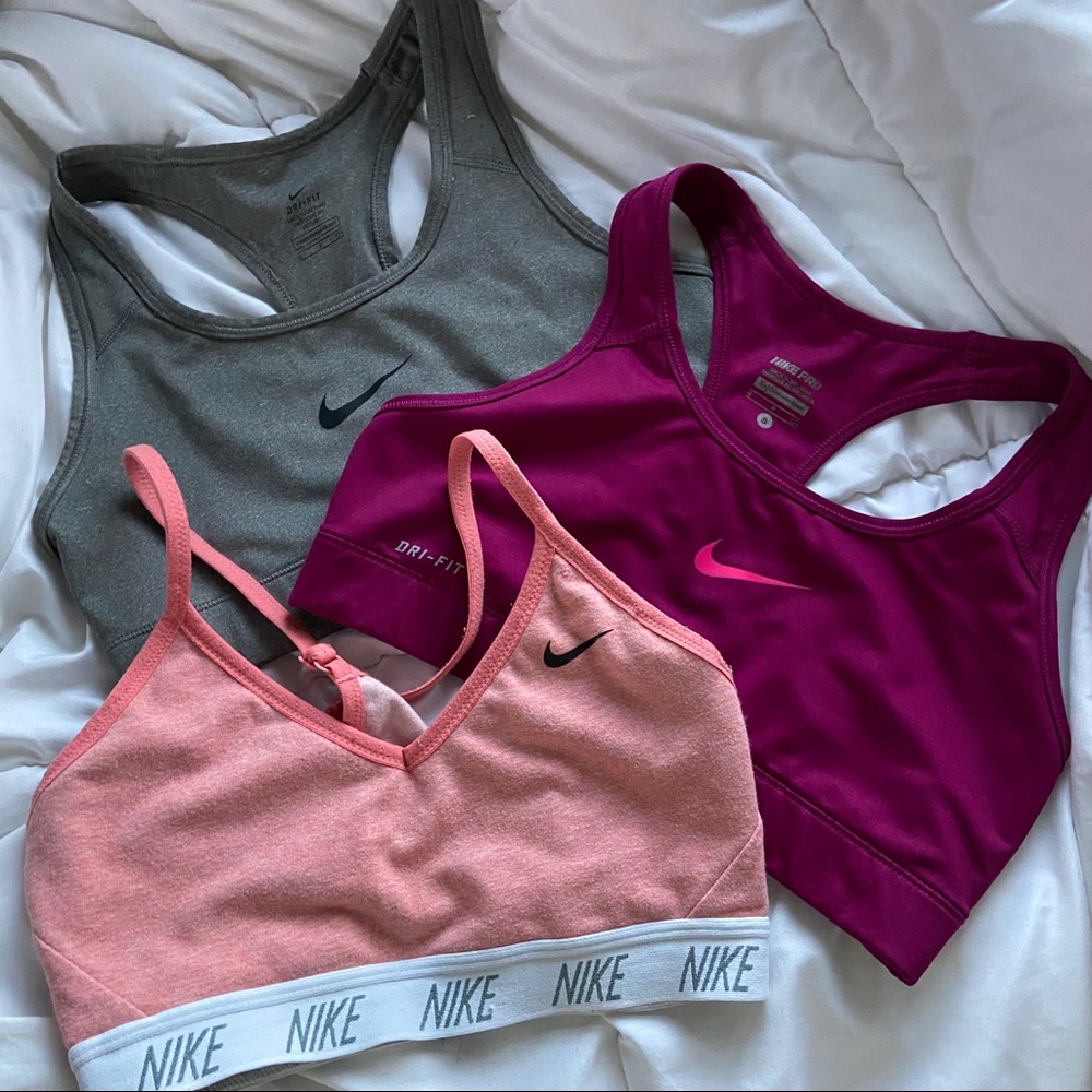 size small nike sports bra bundle!